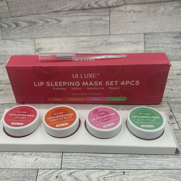 Ulluxe Lip Sleeping Mask Set 4 Pcs Plus Applicator - Picture 3 of 10
